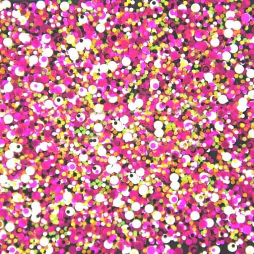 500Gram/lot Round Glitter Pink white Yellow colors Shiny Metallic Nail Art Resin Slime Decoden Supplies 1mm2mm3mm Mixed YMP-19