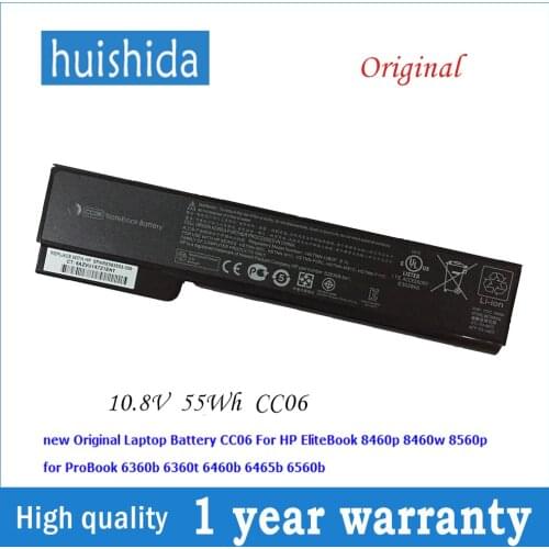 11.1 V 55wh CC06 New original laptop battery for HP ProBook 6360b 6460b 6465b 6560b 6565B EliteBook 8460 P8460 W8560 series