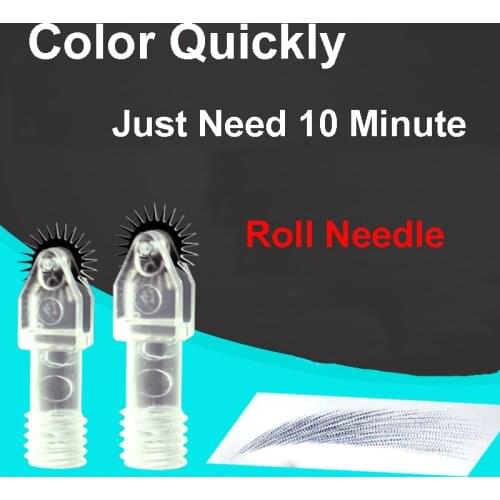 Roller Needle Microblading Needle Fog Eyebrow Permanent Makeup 3D Embroidery for Tattoo Manual Pen