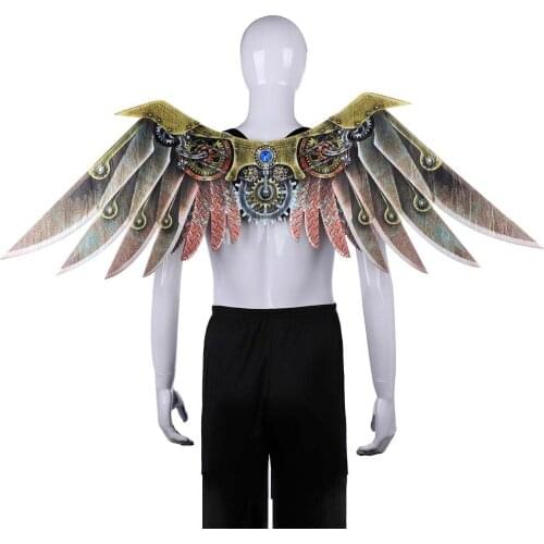 Halloween Steampunk Wings for Adult Children Dress Up Cosplay Punk Wings Big Large Devil Costume Stage Props
