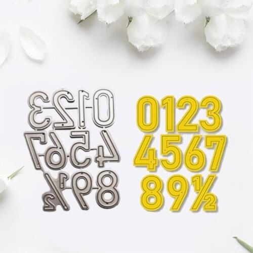 Number Metal Cutting Dies Stencil DIY Scrapbooking Album Paper Card Template Mold Embossing Decoration