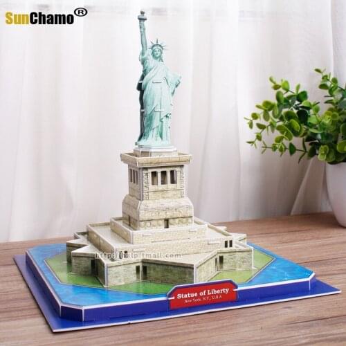 Fashion Model Statue of Liberty United Stated Ornaments Creative Sculpture Murals DIY Furnishing Gifts Murals Decoration Crafts