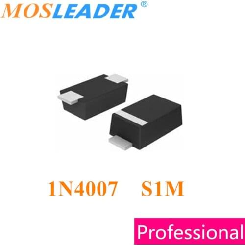 Mosleader 1N4007 S1M SOD123 3000PCS 1N4007 1206 SOD123FL 1A 1KV 1000V High quality