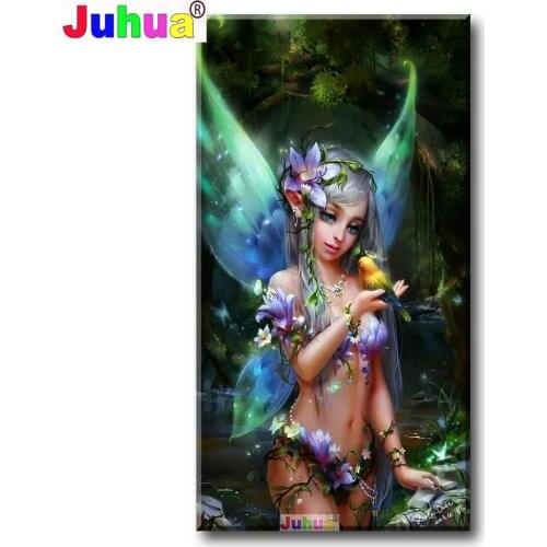 5d Diy Diamond Painting Kit Fairy Cartoon Bird Mosaic Embroidery 3d Cross Stitch Paint by Diamond Home Decor Wall Stickers