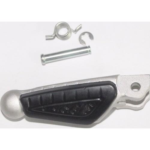 Front left footrest set for Benelli BN600 TNT600 TNT1130 Stels600 Keeway RK6 in Silver color / BN TNT 600 1130