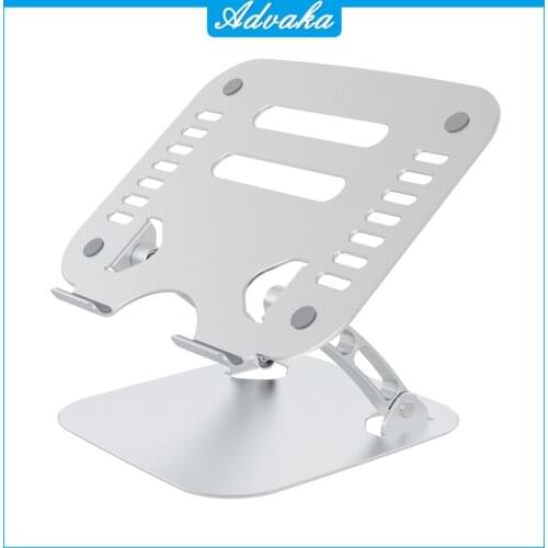 Advaka Notebook Stand Aluminum Alloy Adjustable Folding Portable Non-Slip Laptop Holder Bracket For Macbook / Asus / Lenovo