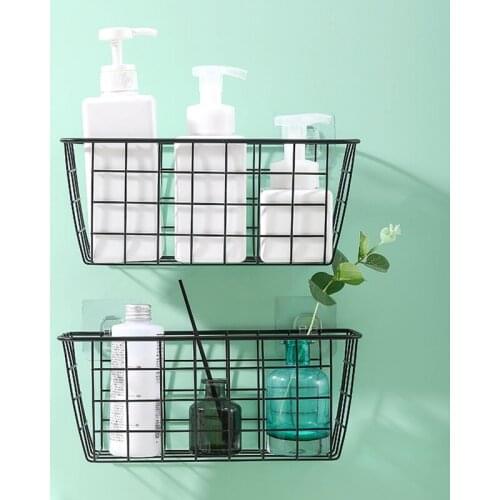 Bathroom Kitchen Accessories Storage Organization Storage Basket Rectangular Storage Box Wall Hanging Rack Wall shelf Holder