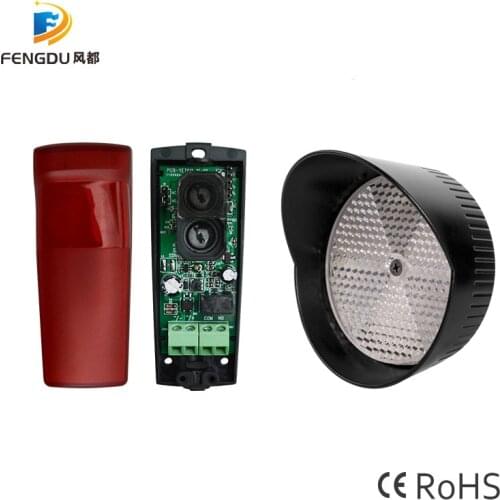 12M Automated Gate Safe reflective Infrared Detector Sensor Swing Sliding Garage Gate Door Safety Infrared Photocells