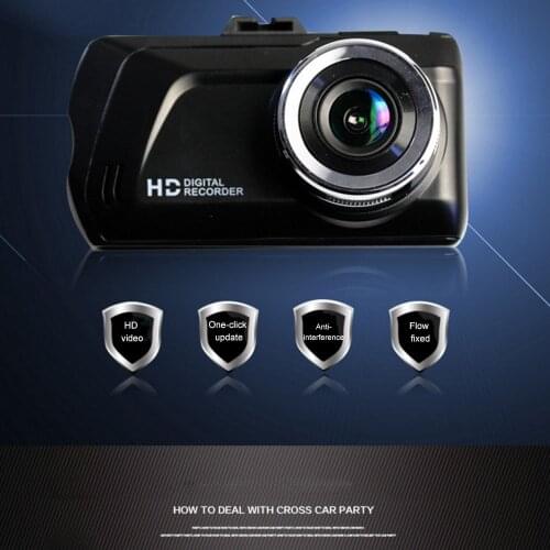 Mini Full HD1080P Dash Cam Car DVR 3 inch G-sensor Tachograph Camera Recorder HD Double Cameras Reversing Images Dash Camera