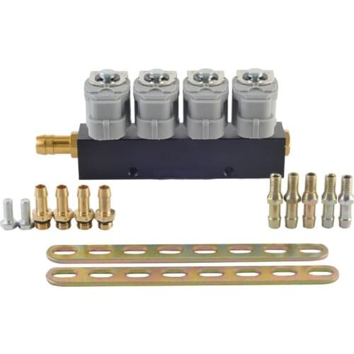 LPG/CNG/NGV Gas Fuel Injector Rail lpg sequential fuel system for Sequential Injection Kit 2 or 3 ohm car injector