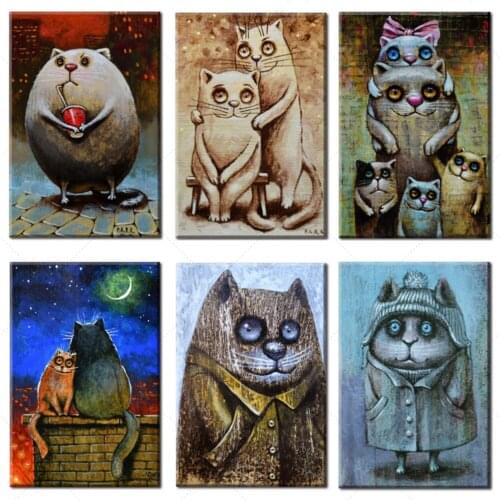 Vintage Cat Retro Metal Tin Sign Plate Funny Animal Pet Shop Decor Shabby Chic Metal Poster Bar Pub Club Home Plaque Wall Decor