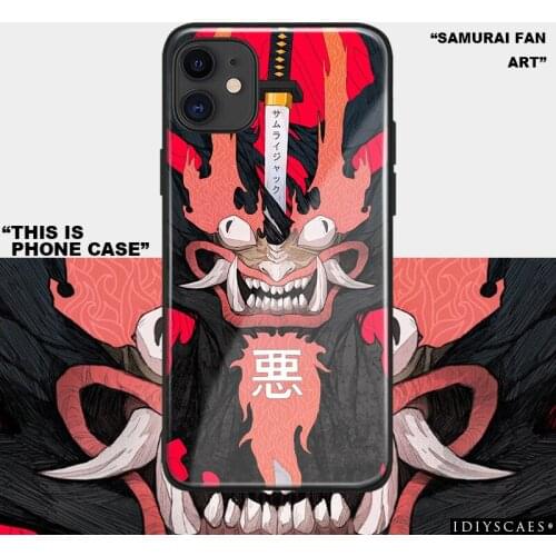 Japanese Samurai Fan Art Tempered Glass Soft Silicone Phone Case For IPhone SE 6s 7 8 Plus X XR XS 11 Pro Max Cover Shell