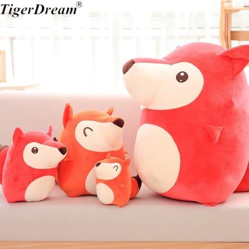 One Piece Cute Fox Toy Baby Soft Doll Plush Toys PP Cotton Stuffed Animals Toys Children Birthday Gift 2 Colors