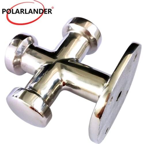 1 Pc Stainless Steel Single Cross Bollard Heavy Duty Cleat Hardware for Boat Yacht Marine