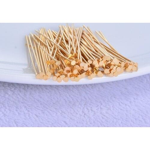 100pcs DIY charm copper gold T needle spot wholesale 0.7 * 4.5 T word of diy accessories material