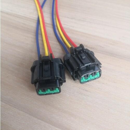 2pcs/lot 3 Pin/Way Headlights Connector Plug Wire Harness Pigtaill For Nissan Qashqai X-TRAIL 6185-0868