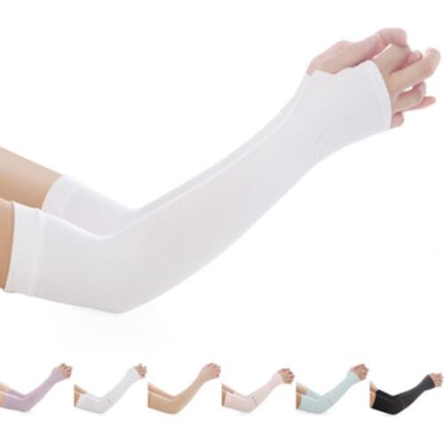 2Pcs Arm Sleeves Sports Safety Running Warmers Sun UV Protection Hand Sleeve Cover Cooling Warmer for Golf Cycling Fishing