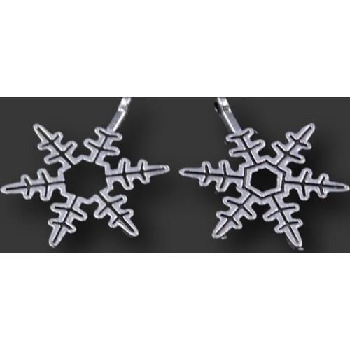 WKOUD 30pcs Antique Sliver Christmas Snowflake Charm Pendant DIY Necklace Bracelet Bangle Findings 23X17mm