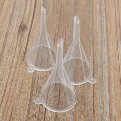 2000pcs/lot Fast shipping Plastic Mini Small Funnels For Perfume Liquid Essential oil filling empty bottle Packing Tool