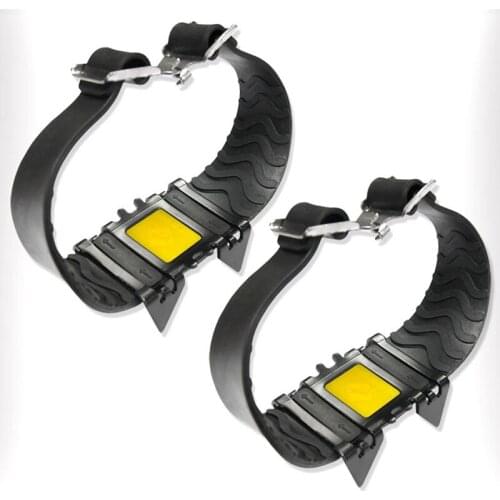 4 Teeth Crampons Manganese Steel Climbing Gear Snow Ice Anti-Skid Climbing Shoe Grippers Crampon Traction Device