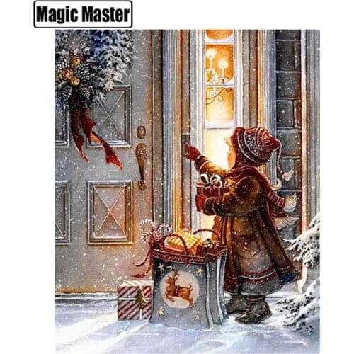 Full Square Drill Diamond Painting Christmas 5d DIY Diamond Embroidery Child Cartoon Picture Of Rhinestone Decoration