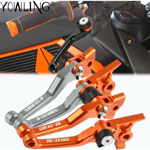 Motorcycle CNC Aluminum Dirt Bike Handle Folding Brake Clutch Lever For 500EXC 500EXC-F 500XC-W EXC 2012 2013 2014 2015 2016