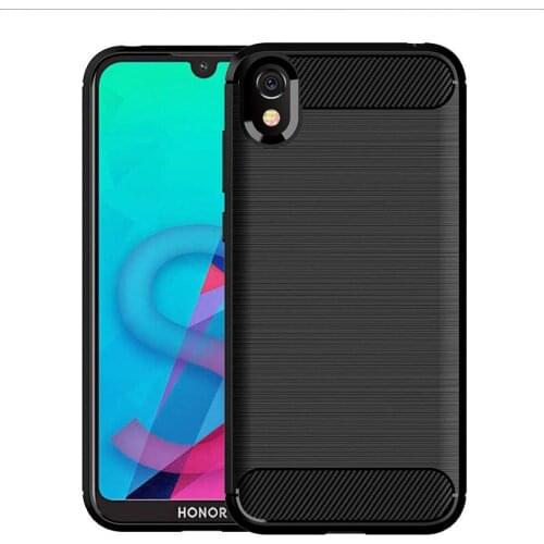 Shock Absorption Cover Soft TPU Anti Scratch Carbon Fiber Back Original Case for Huawei Honor 8S Cover Cases