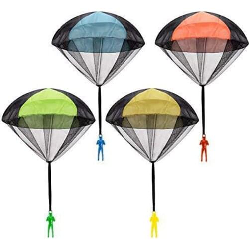 Hand Throwing Mini Soldier Parachute Funny Toy Kid Outdoor Game Play Educational Toys Fly Parachute Sport for Children Toy 2pcs