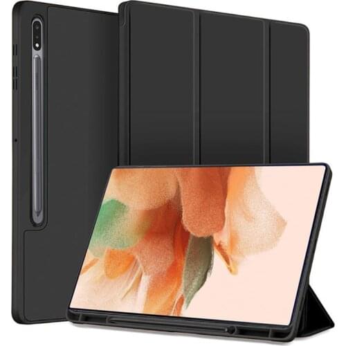 Case for Samsung Galaxy Tab S7 FE SM-T730 T736B S7 Lite Tablet Folding Stand Cover for Samsung Galaxy Tab S7FE 12.4 2021 Case