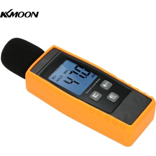 LCD Digital Sound Level Meters 30-130dBA Noise Measuring Tool Decibel Monitoring Tester with Max/Min/Data Hold Mode