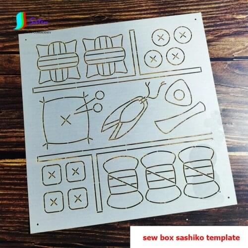 Home Cover Curtain Bag Clothes Embroidery Tool Sew Box Style Thin Soft Big Size Square Sashiko Template