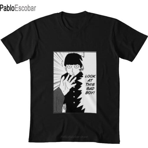 A sad boy T shirt mob psycho 100 anime manga mp100