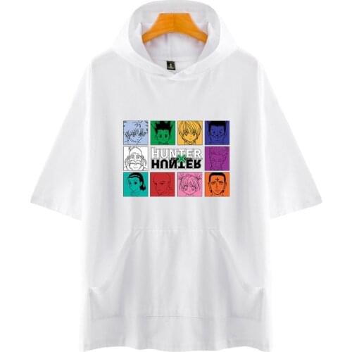 Hunter X Hunter T Shirt Killua Zoldyck Kurapika HxH Summer Top Women T Shirt Japanese Anime Tees Vintage Kawaii Hooded Tops