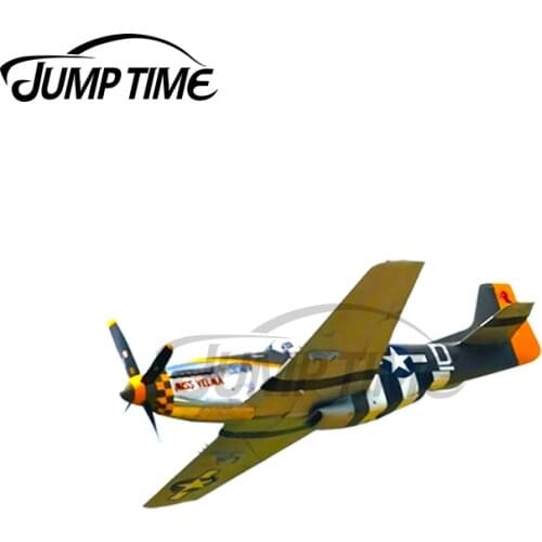 JumpTime 13 x 3.3cm For Aircraft Mustang Military Car Stickers Sunscreen Decal Motorcycle Windows Motorcycle Vinyl Car Wrap
