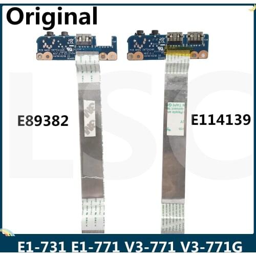 LSC Original For Acer E1-731 E1-771 V3-771 V3-771G USB Port Board Audio Board With Cable E114139 E89382