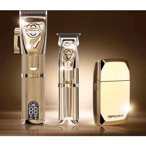 Professional Men Electric Hair Clipper Hair Cutting Barber Accessories Golden Hair Trimmer Barbershop Machine Electric Clipper