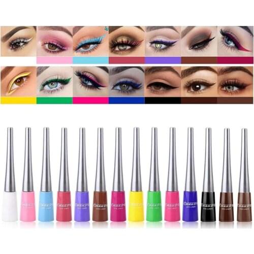 5-20pcs Color Liquid Eyeliner Set Matte Quick-drying Long Lasting Non-smudge Multi-purpose Eyeliner Brightening Eye Makeup TSLM1