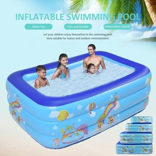Inflatable Swimming Pool Thick Safe Inflatable Pool Summer Water Party Supply For Baby Kids Adult Outdoor Entertainment