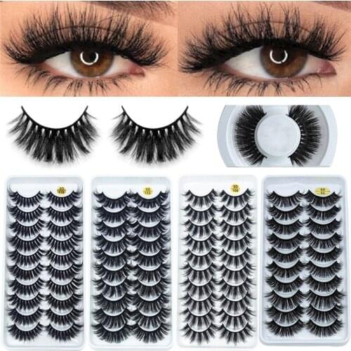 Natural False Eyelashes Long Eyelashes Eyelash Extension Fake Eye Lashes HandMade Mink Eyelashes Makeup 3D Mink Volume Lashes