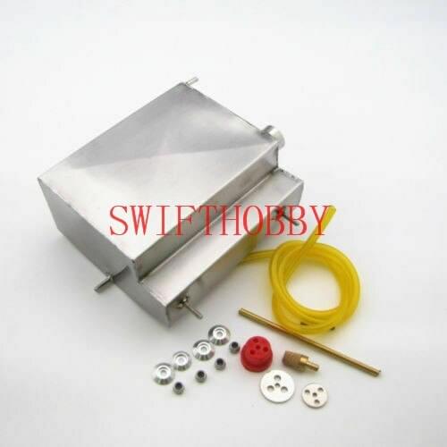 New 900cc Middle Stainless Steel 140*125*68mm Pro Fuel Tank for RC Boat