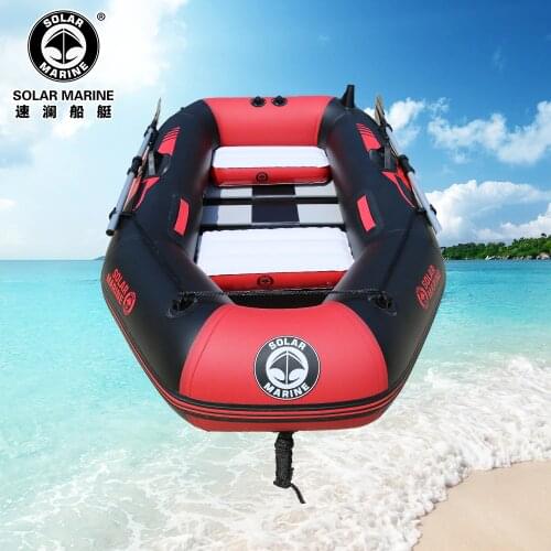 Wholesale Price 3 Person 230 CM Inflatable Fishing Boat Rowing Kayak Canoe Raft Dinghy With Wooden Floor Free Accessories