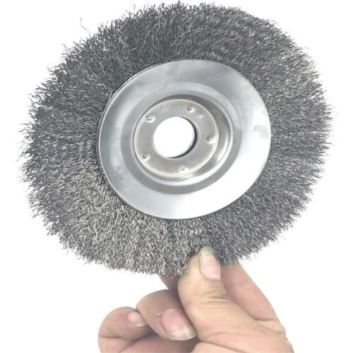 Lawn mower wire iron block rust removal wheel Lawn mower floor dust removal steel wire rust removal and grass tray accessories