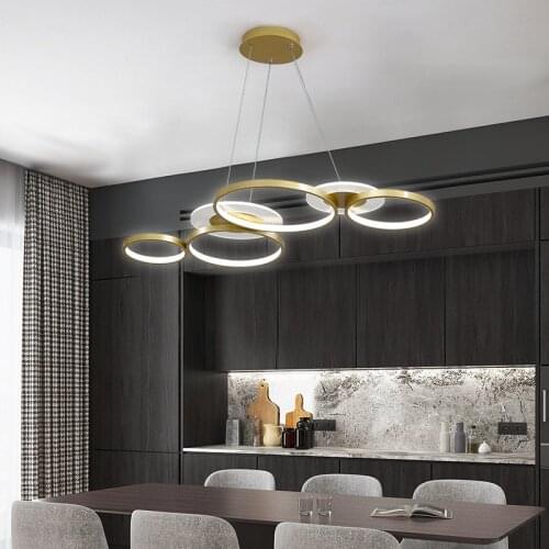 Led Restaurant Chandelier Post-Modern Minimalist Home Atmosphere Nordic Creative Living Room Bedroom Lamp Coffee shop Office Bar