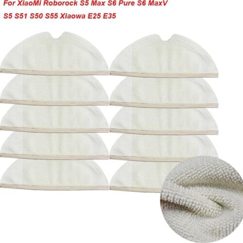 Upgraded Dry Wet Cleaner Robot Mop Cloths Rags For XiaoMi Roborock S5 Max S6 Pure S6 MaxV S5 S51 S50 S55 Xiaowa E25 E35