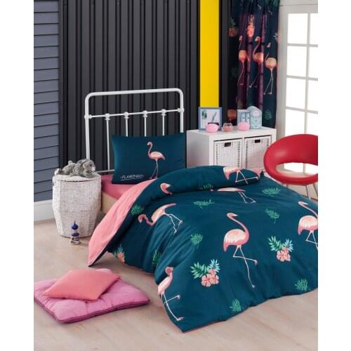 Single Colorful New Model Duvet Cover Sets. Sheet and Pillowcases are included in the Set