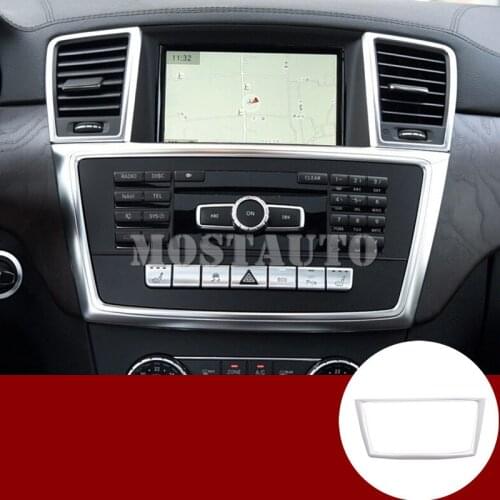 For Benz ML W166 2012-2015 GL X166 Inner Center Console CD Frame Trim Cover 2013-2015 1pcs Car Accessories Interior Car Decor