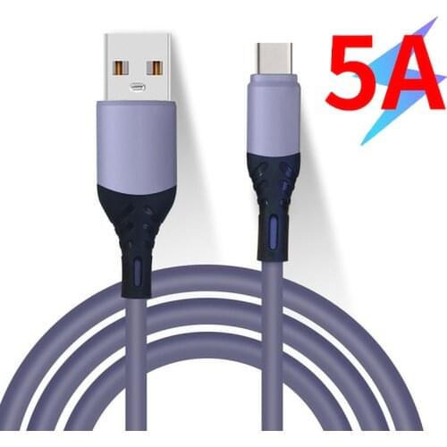HA04 5A USB Type C Cable Fast Charging Phone Cable For Xiaomi 9 USB C Charger Cable For Huawei P40 Pro P30 Mate 30 Pro Efficient