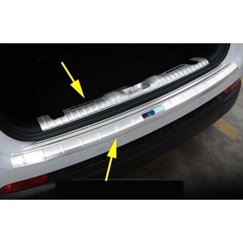 Rear Door Sill Plate Bumper Protector Cover Trims For 2017-2021 Jeep Compass Blue New Decoration Style