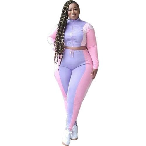 4XL 3XL Plus Size XL-5XL Womens Set Sweatshirt Top Jogger Pants Suit Tracksuit Two Piece Set Fitness Outfit Big Size Sets