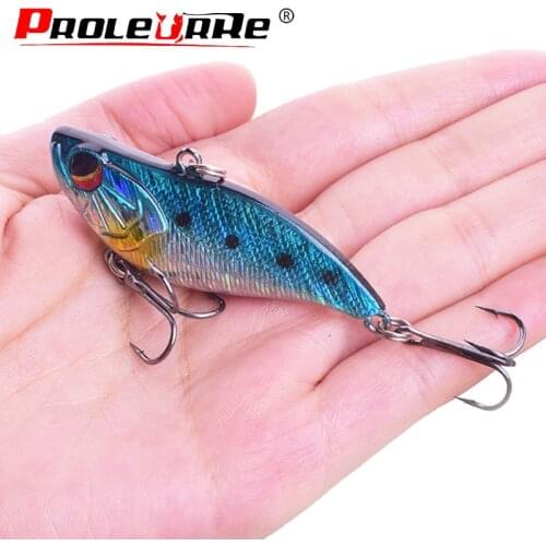1Pcs Sinking VIB Vibration Hard Lures 60mm 14g Wobblers Fishing Lure Winter ice Bass Fishing bait crankbait Fishing Tackle